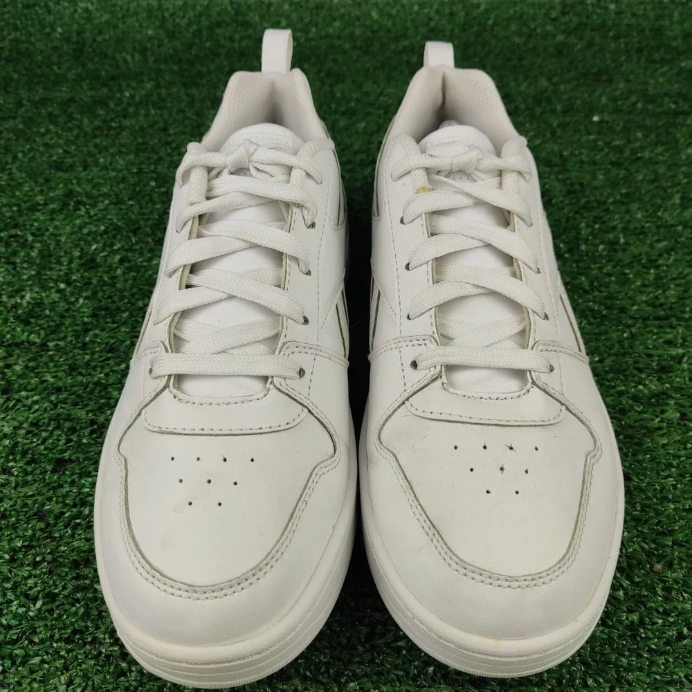 Reebok Sneakers Womens 5 White Royal Techque T Low Top Leather FV2405 Classic - Picture 2 of 9